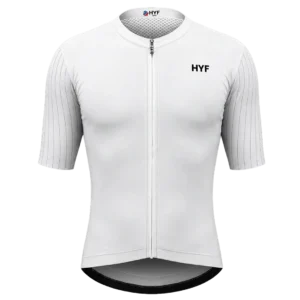 Jersey blanco HyF Sport para uniforme personalizado, vista frontal